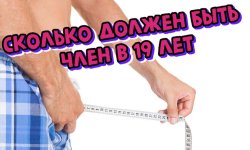 Сколько см должен быть член в 19 лет